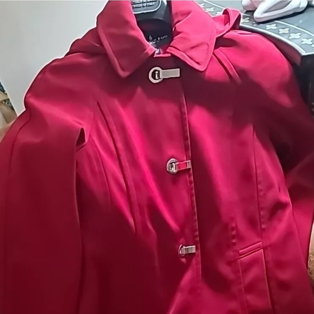 London Fog All Weather Coat size XSmall RED #W102